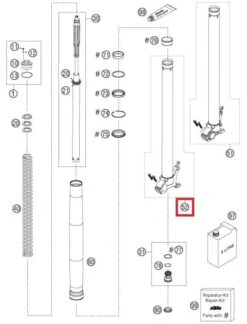 KTM ASKLEM Rechts ADV. Compleet 07
