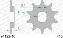 AFAM Tandwiel Voorzijde 10T - 415