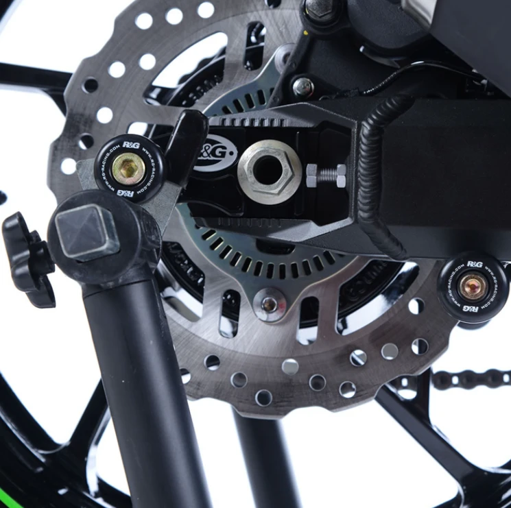 R&G CR0058BK Cotton Reels Bobbins Offset Zwart Kawasaki Z900 17- - Afbeelding 2