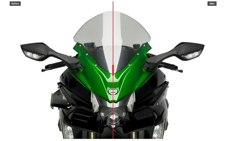 Puig Downforce Spoilers/Winglets Kawasaki Ninja H2 SX (SE) (19-) - Afbeelding 3