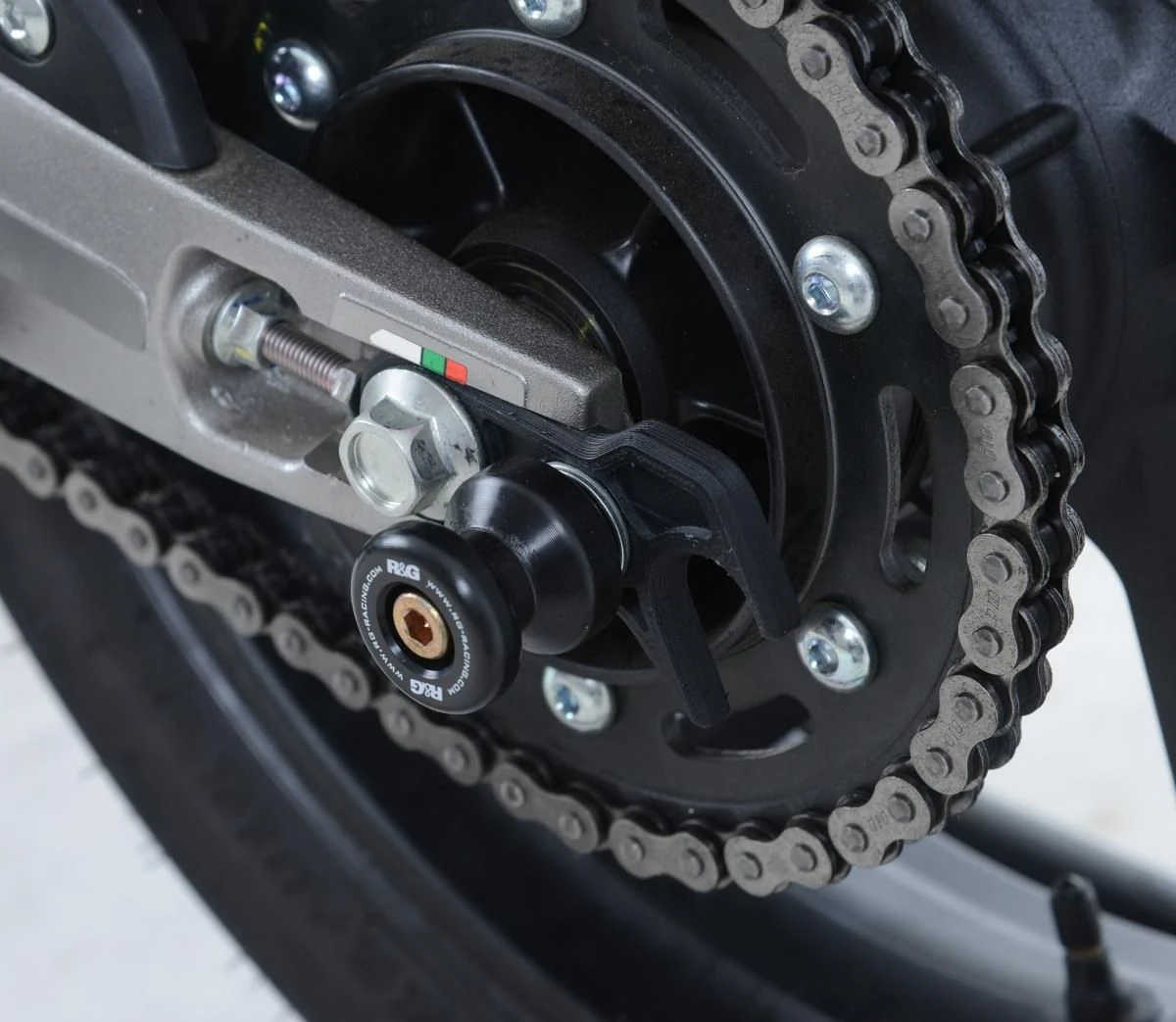 R&G CR0059BK Cotton Reels Bobbins Offset Zwart Honda CBR250RR 17- - Afbeelding 5