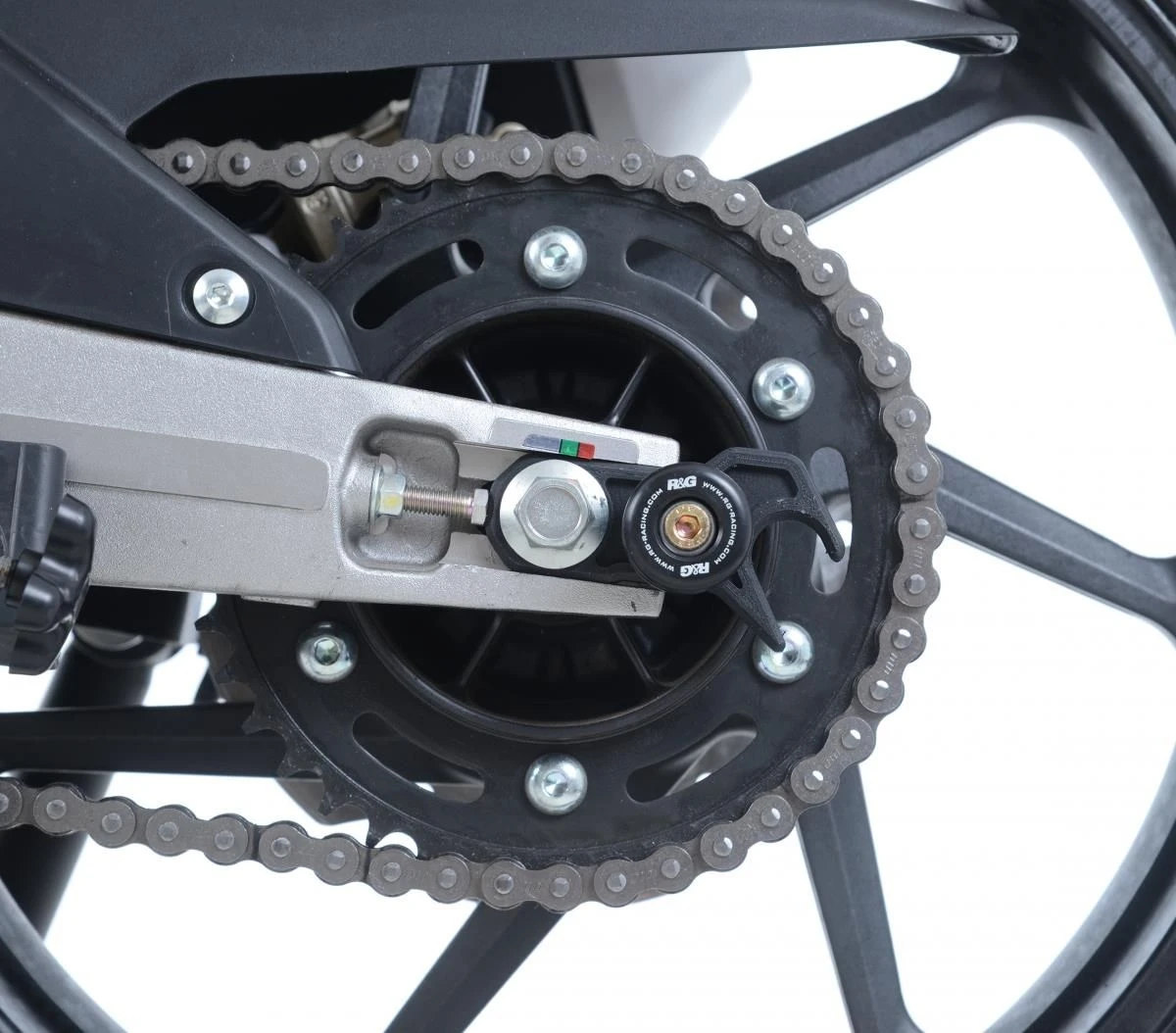 R&G CR0059BK Cotton Reels Bobbins Offset Zwart Honda CBR250RR 17- - Afbeelding 4