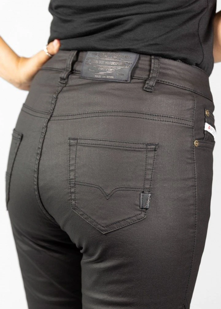 John Doe Betty Biker Jeggings Zwart Motorbroek - Afbeelding 2